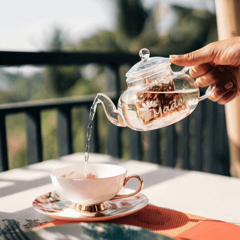 Elevate your tea with our Glass Teapot.